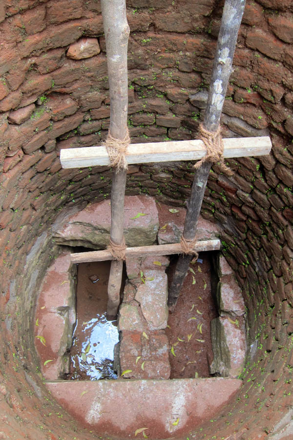 Manhole access to underground water channels, Sigiriya